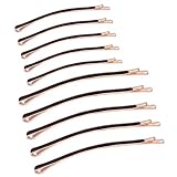 Jumbo Bobby Pins Metal Hair Pins Textention Hair Clips for Hair Decoration, 10pcs (5 long and 5 shor