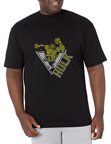 T-shirt Hulk Marvel grande taille pour homme, haut classique en coton vert à manches courtes