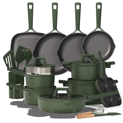 CAROTE 31pcs Pots and Pans Set, Nonstick Cookware Set