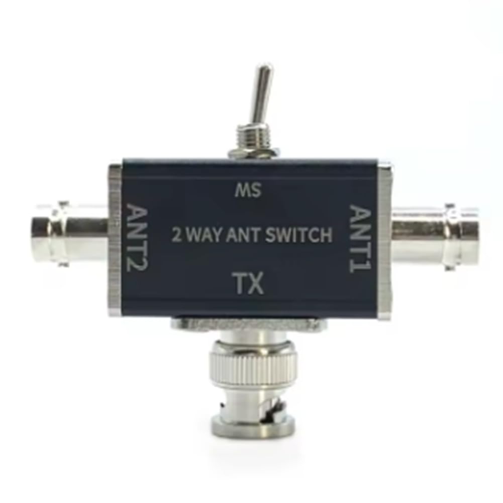 Conmutador de antena con interruptor giratorio manual bidireccional SO-239 coaxial 8
