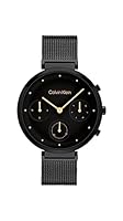 Calvin Klein Women's Minimalistic T-Bar 25200288 Qtz Multifunction Watch, Black Dial, 36.5mm