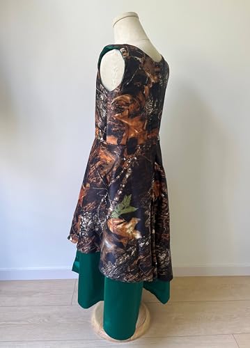 DINGZANCAMO Satin and Camo Pageant Wedding Dresses Flower Girl Dress 20254