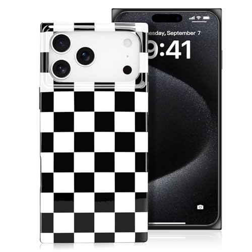 Omorro for iPhone 18 Pro Max/17 Pro Max Case Black & White Striped Pattern