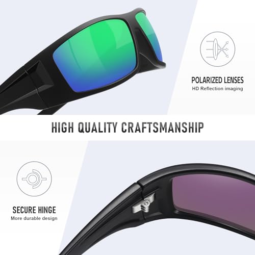 Image of Polarized Sports Sunglasses for Men Women,Driving Fishing