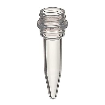 Labcon 3631-870-000 SuperClear Screw Cap Microcentrifuge Tube, Non-Attached Natural Cap, 0.5 mL Capacity Pack of 500