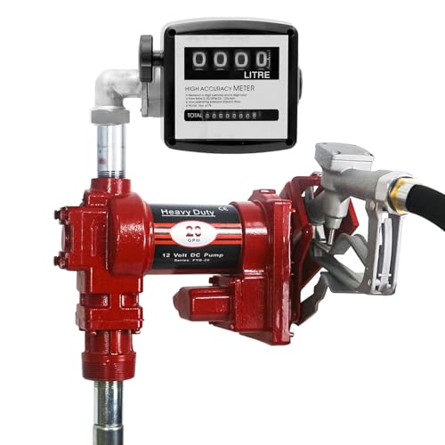 20GPM 12V DC Fuel Transfer Pump with Nozzle Kit