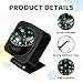 Car Compass Dashboard, 2 Pack ABS and Acrylic Ball Compass, High Precision Direction Guide for Cars and Boats, Easy Installation Dashboard for Outdoor Activities and Road Trips