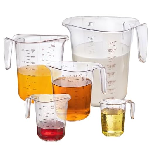 How much liter in hand luggage DaYammi 5-Piece Measuring Cups Set