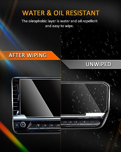CDEFG Tempered Glass for 2025 Chevrolet Silverado/GMC Sierra Screen Protector, 13.4-Inch Touch Screen, 2022-2023 2024 2025 Chevy Silverado/Sierra 1500 2500HD 3500HD Accessories - Thumbnail 3