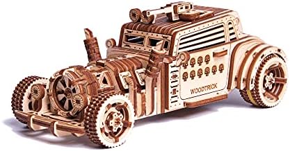 Wood Trick Apocalyptic Car 3D Wooden Puzzles for Adults and Kids to Build - Rides up to 26 feet - Wooden Model Car Kits to Build for Adults