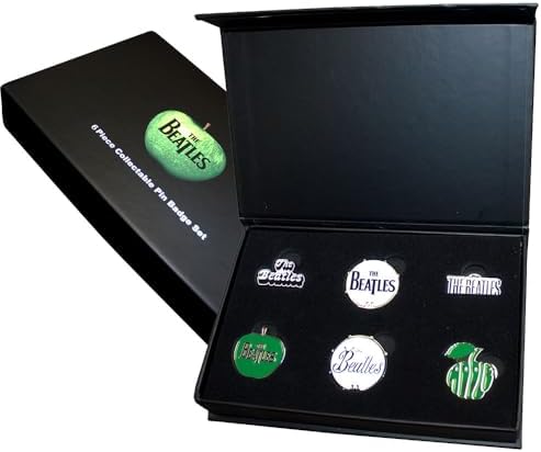 The Beatles Band Logos Boxed Pin Badge Set Size One Size image 5