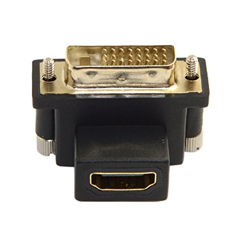 Adaptador Ángulo 90° DVI Macho a HDMI Hembra miniatura 6