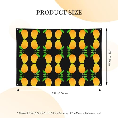 Bannières et drapeaux imprimés mangue pour décoration de vacances - 7