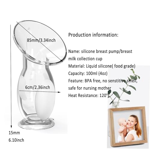 Extractor de Leche Manual de Silicona 100 ml miniatura 4