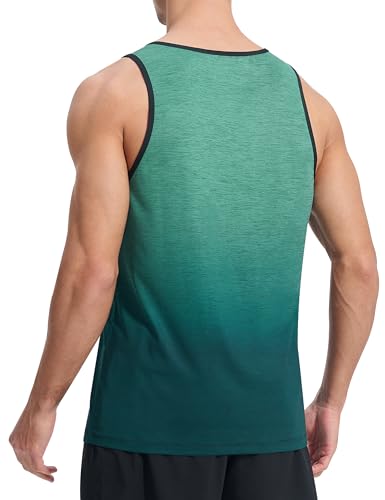 EZRUN Men's Tank Tops Quick Dry Workout Gym Sleeveless Shirts Summer Running Athletic Swim Shirts3