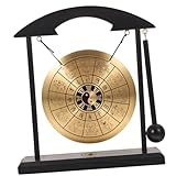 Décor de gong en alliage: présente l'apparence exquise du gong, pleine d'une atmosphère culturelle unique, délicate et unique, décoration de bureau