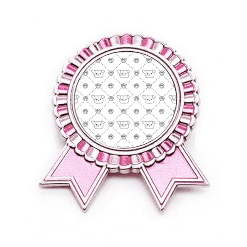 Broche animaux de compagnie rose en métal M pour veste