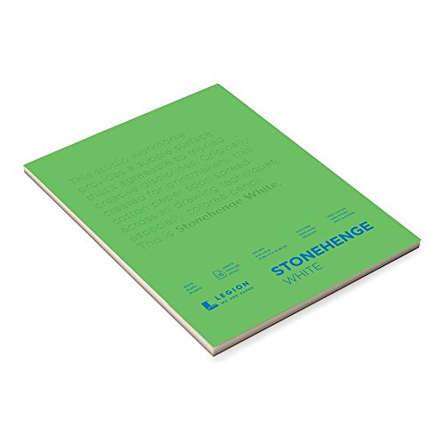 Papier artisanal en papier coton blanc Stonehenge L21-STP250WH912 22,4x30,5 cm
