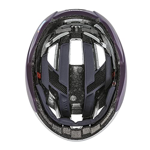 Casco Uvex Rise CC para mujer: modelo de ruta 2022 en plata y lila mate 4