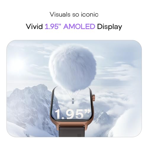 Image of Noise Icon 5 Smartwatch with AI Watch Faces & AI Search, 1.95 inch AMOLED Display, 10 Days Battery, Bluetooth Calling, 100+ Sports Modes, IP68 (Signature Brown)