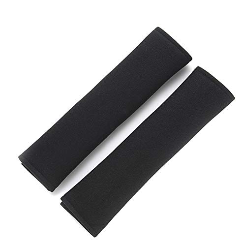 Almohadillas Para CinturóN Coche Seguridad,LSGGTIM 2 Pcs Almohadillas Protectores De Coche Hombro Suaves Y CóModos ExtraíBle Y Lavable,Protector De CinturóN Para NiñOs Y Adultos,Negro