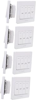 DOITOOL Universal Garage Door Keypad 4pcs Wall - Switches Keyboard Button Universal Replacement Control Garage Single Opener Door Garage Door Replacement Panels