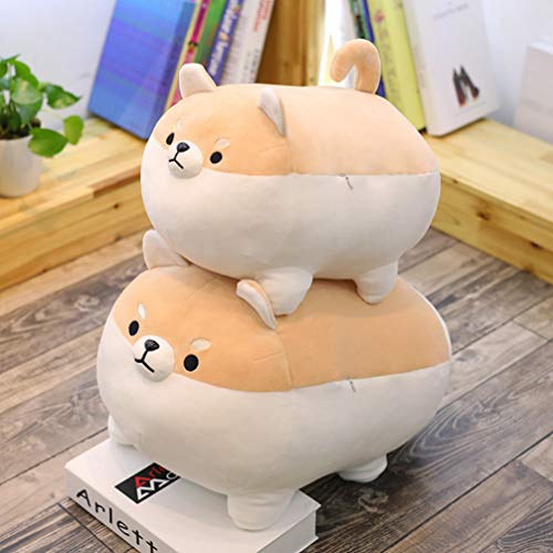 IMIKEYA Shiba Inu Corgi Pelúcia Animal de Pelúcia Boneca de Cachorro Confortável Almofada Brinquedos
