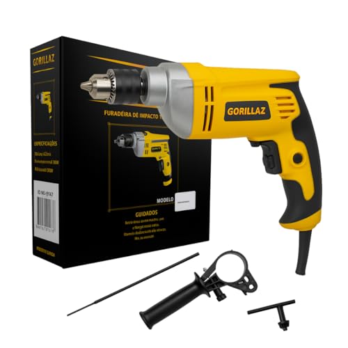 FURADEIRA DE IMPACTO 13MM 220V 850W AMARELO GORILLAZ