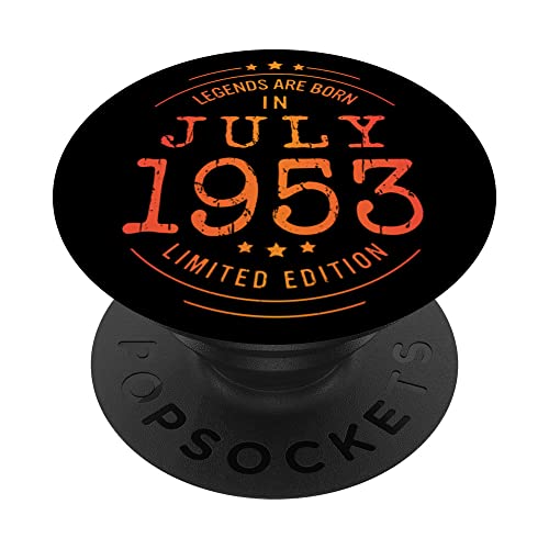 Cumpleaños Julio 1953 Edición Limitada Regalo Legend July PopSockets PopGrip Intercambiable