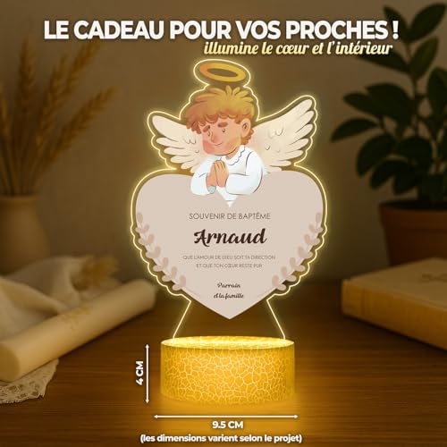Maverton Lampe de Chevet Enfant avec impression, Veilleuse Bébé – vue 4