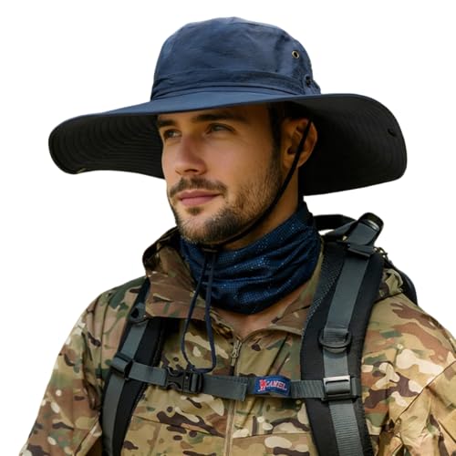 Image of Super Wide Brim Sun Hat for Men /Women-UPF 50+ UV Protection, Large Bucket Hat for Fishing, Hiking, Gardening