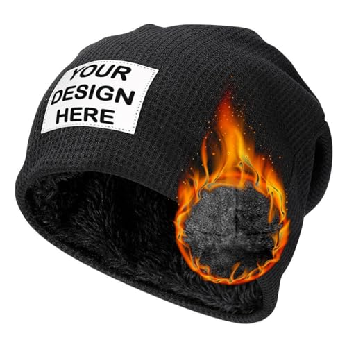 Custom Beanies Hat Personalized Beanies Custom Winter Knitted Hat Add Picture Text Skull Hat Customized Beanie for Men Women