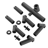 Material duradero: hechos de plástico duradero, estos conectores de marco de cometa garantizan el rendimiento y la estabilidad de su cometa, conectores de marco de cometa de bricolaje, kit de ensamblaje de cometa