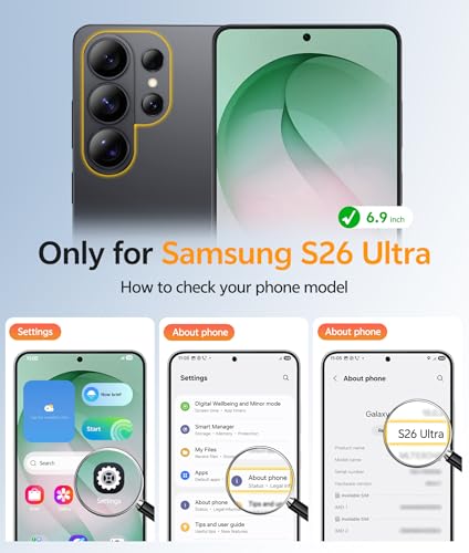 Image of FNTCASE for Samsung Galaxy S26-Ultra Case: [Fit for Magsafe] [Full Camera Protection] Translucent Matte Cases with [Screen Protector] Military Grade Shockproof Protective Phone Cover - Green