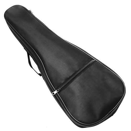 Musiin Housse de transport pour ukulélé de 66 cm avec sangles, sac de rangement pour voyage, spectacle, concert (noir)