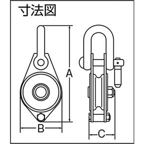 TRUSCO トラスコ シンプル型滑車 シャックル式 75 SY-75 4947 Amazon.co.jp: TRUSCO(トラスコ) シンプル型滑車 シャックル式 75mm