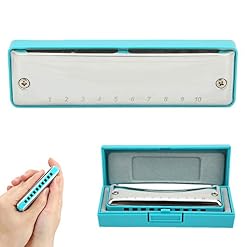 Harmonica de la bouche avec 10 trous pour les débutants, les étudiants, les enfants, les amateurs d’harmonica (bleu) - Les Beatles, Paul McCartney, John Lennon, RIngo Starr, George Harrison Harmonica de la bouche avec 10 trous pour les débutants, les étudiants, les enfants, les amateurs d'harmonica (bleu) – Image 4