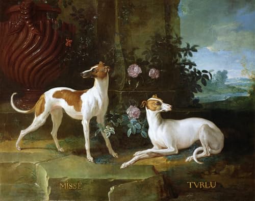 Impresión en lienzo de alta calidad Misse y Turlu de Oudry, cuadro decorativo de 60x90cm