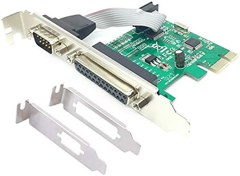PCIe Combo Serial Parallel Expansion Card PCI Express to Printer LPT Port RS232 Com Port Adapter IEEE 1284 Controller Card WCH382 Chip for Desktop PC Windows 10 with Low Bracket