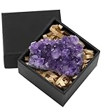 Namzi Natural Amethyst Crystal, Genuine Amethyst Stone for Healing, Reiki Energy Stones, Spiritual Protection, Raw Healing Stone for Meditation, Feng Shui Decor, Healing Crystals(About 0.15lb)