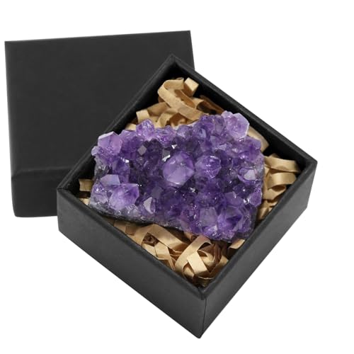 Namzi Natural Amethyst Crystal, Genuine Amethyst Stone for Healing, Reiki Energy Stones, Spiritual Protection, Raw Healing Stone for Meditation, Feng Shui Decor, Healing Crystals(About 0.15lb)