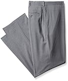 Haggar Men's Big-Tall Performance Stria Gabardine Classic Fit Suit Separate Pant, Graphite, 54W x 32L