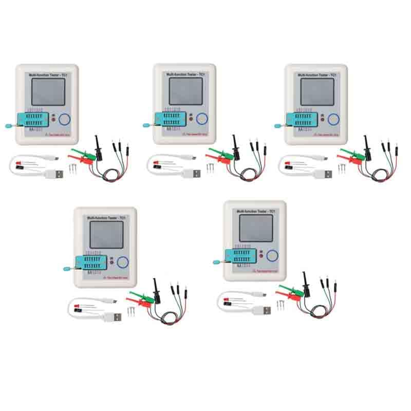 5PCS LCR-TC1 Multi Functional Digital Transistor Tester
