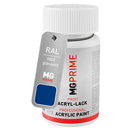 MG PRIME RAL 5002 Bleu outremer/Ultramarine blue brillant stylo retouche 50ml à séchage rapide