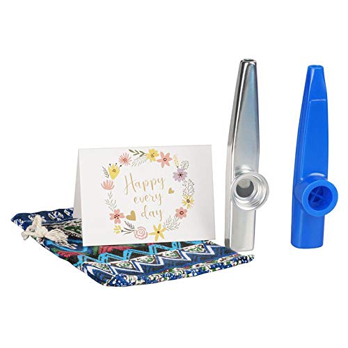 SUNYIN Kazoo instrument 2 Pièces Kazoo Aluminium et Plastique Instruments de Musique Compagnon pour Piano Ukulélé… - Les Beatles, Paul McCartney, John Lennon, RIngo Starr, George Harrison SUNYIN Kazoo instrument 2 Pièces Kazoo Aluminium et Plastique Instruments de Musique Compagnon pour Piano Ukulélé… – Image 3
