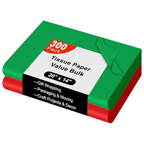 AORZIT 300 Sheets Christmas Tissue Paper - 20