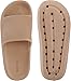 WHITIN Pillow Slippers for Women Non Slip Cushioning Sole Size 9 10 Quick Drying Ladies Bathroom Sandalias para Mujer Shower Comfortable Brown 40-41