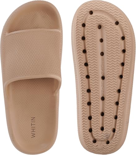 Image of WHITIN Women's Slides with Cushioned Thick Sole Slippers for Home Wear Y13 | Comfort for Daily Wear, Waterproof & Easy to Clean, Indoor & Outdoor Versatility, Lightweight EVA for All-Day
