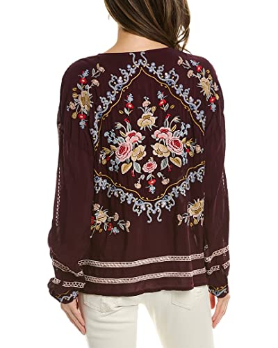 Johnny Was Women's Carmen Blouse, Jam, Medium #TOP1
