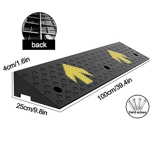 Rampas portátiles ligeras para silla de ruedas, rampa para perros, rampa para bicicletas, rampa para umbral o rampa para motocicleta (Tamaño: 1.6in) miniatura 2